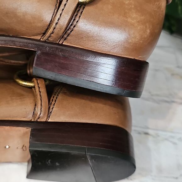 Corso Como SIDE Tie Brown Leather Ankle Boots 10 - Picture 9 of 14